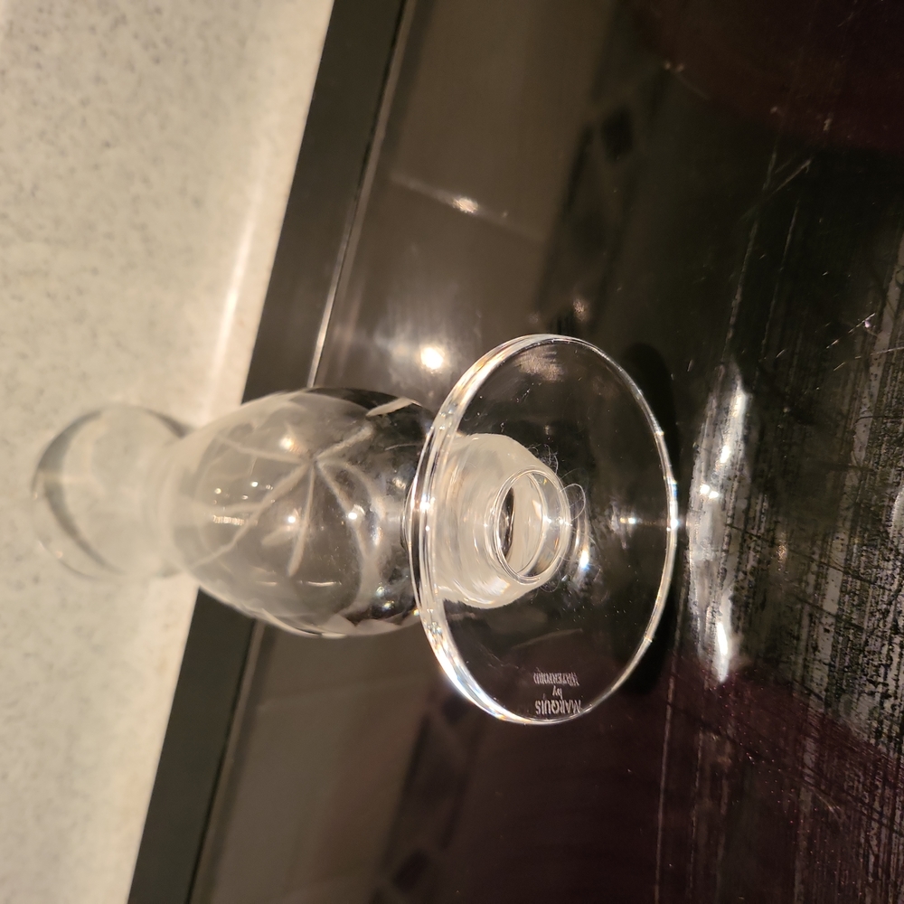 Waterford Vintage Etched Bud Vase 7" - Picture 5 of 6